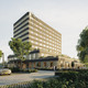 Vooraanzicht hotel