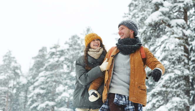 Couple in the snow