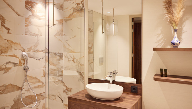 Bathroom in the Deluxe room